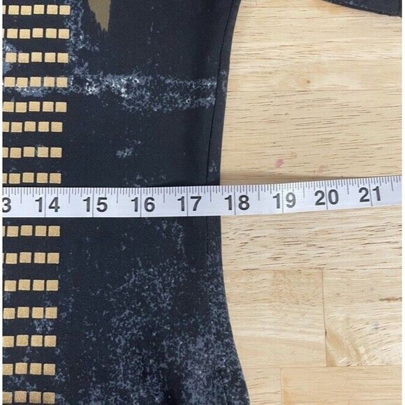 Jamie Sadock Golf Polo Top Mock 1/4 zip Retro Print Spandex Short Sleeve Small - Picture 6 of 11